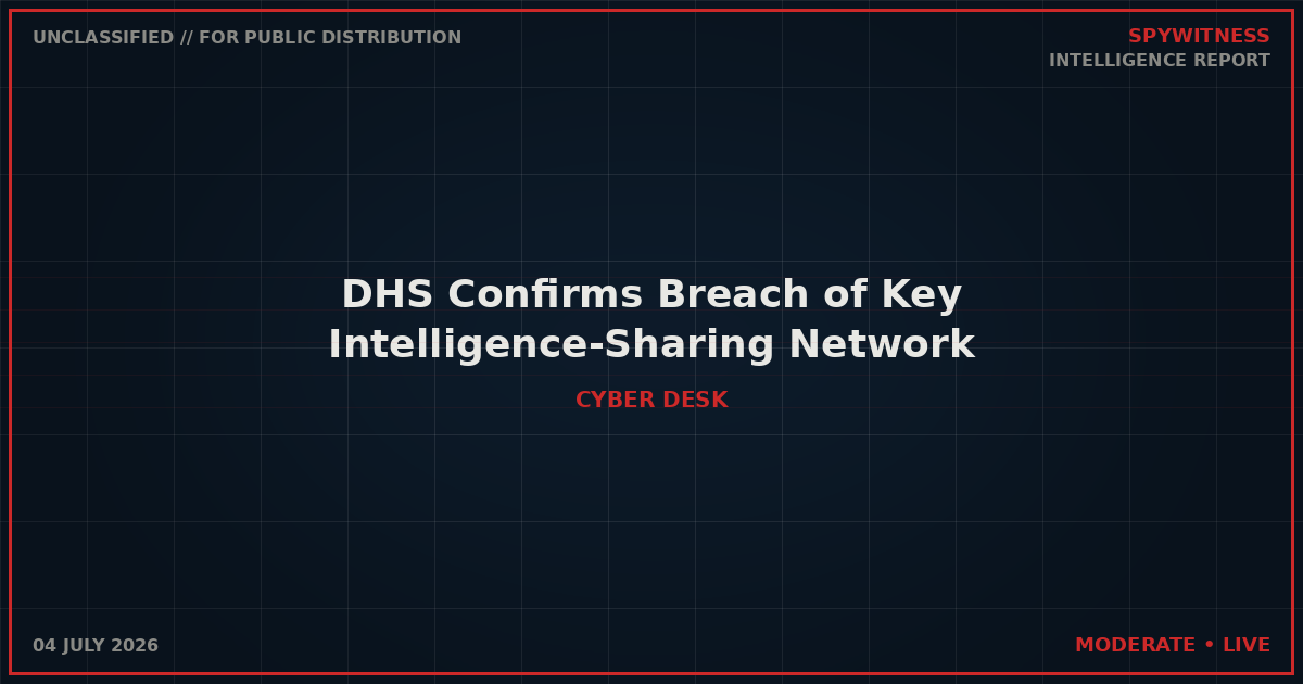 Sharing Intelligence Network Breached
